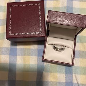 Helzburg Diamonds Triton White Tungsten Carbide 5mm band.